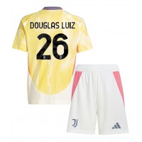 Juventus Douglas Luiz #26 Bortadräkt Barn 2024-25 Kortärmad (+ Korta byxor)